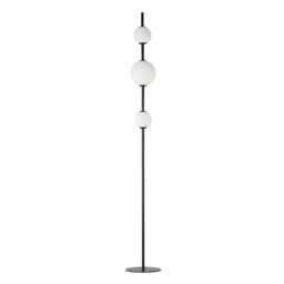 Tetovo Glass Floor Lamp Black Matt LED 3000K