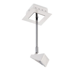 Filippo Telescopic Spot Light 1 Light 5W 3000K, 450lm, Matt White/Polished Chrome