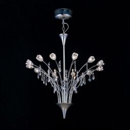Bouquet Pendant 18 Light G4 Polished Chrome/Crystal, NOT LED/CFL Compatible - thumbnail 2