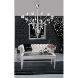 Bouquet Pendant 18 Light G4 Polished Chrome/Crystal, NOT LED/CFL Compatible - thumbnail 3