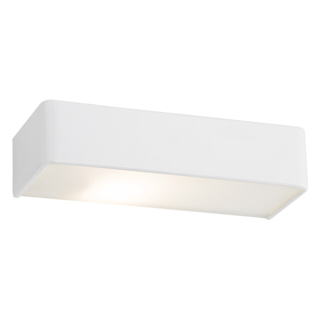 Rodan 40cm Flush Wall Lamp White Structure - image 1