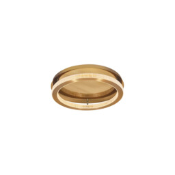Fiore Integrated LED Semi Flush Light Antique Gold Brass Aluminium LED 60W 3530Lm 3000K