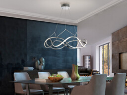 Molly Integrated LED Pendant Light, Chrome - thumbnail 3