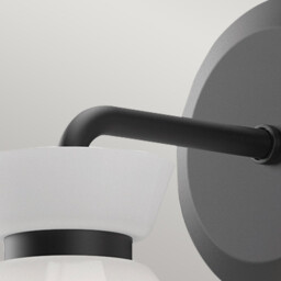 Alora Mood Halston Dome Wall Lamp Contemporary Matt Black 1x E14 - thumbnail 2