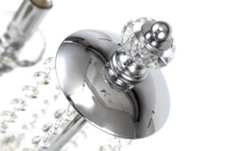 Allegany Floor Lamp, 3 Light E14, Polished Chrome, Clear Glass, Crystal, (ITEM REQUIRES CONSTRUCTION, CONNECTION) - thumbnail 5