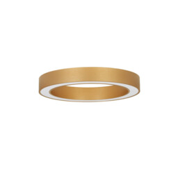 Morbido Integrated LED Semi Flush Light Brass Gold Aluminium LED 50W 3317Lm 2700K - 4000K - thumbnail 1