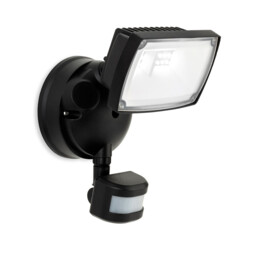 Reflex LED Security Single Wall with PIR  Black IP54