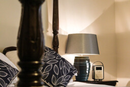 Neptune 1 Light Table Lamp Blue Glaze, E27 - thumbnail 2