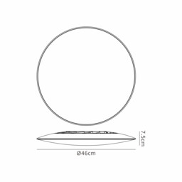 Slim CCT Ceiling 46cm Round, 50W LED, On Board CCT Switch 3000/4000/5000K, 4150lm, White, 3yrs Warranty - thumbnail 3