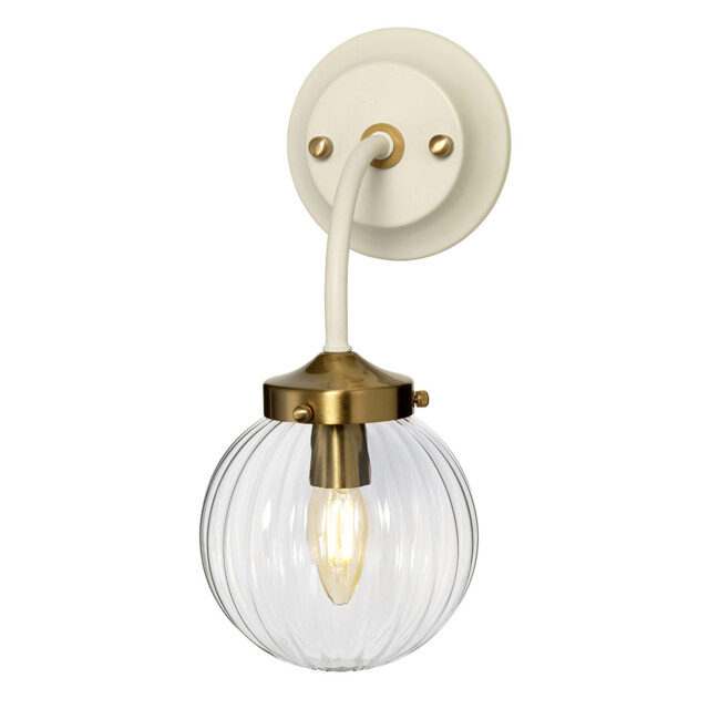 Cosmos Retro 1 Light Wall Light Globe Glass Shade - image 1