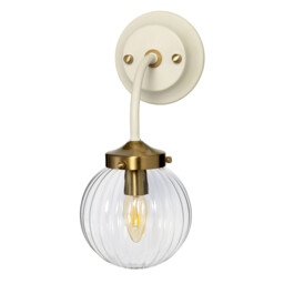 Cosmos Retro 1 Light Wall Light Globe Glass Shade - thumbnail 2