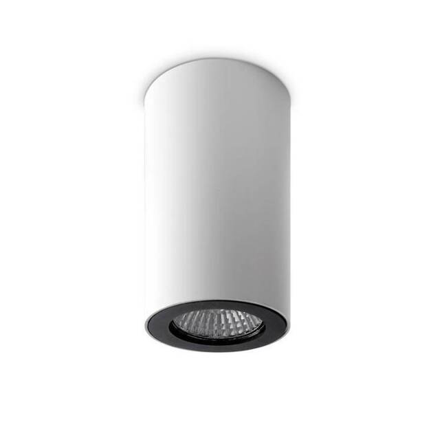 Pipe 1 Light Round Surface Mounted Downlight White, Black, GU10 - image 1