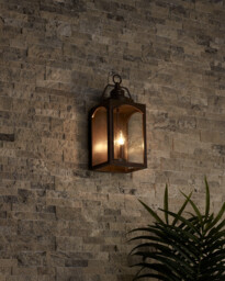 Randhurst Outdoor 3 Light Large Wall Lantern, Copper Oxide, IP44, E14 - thumbnail 3