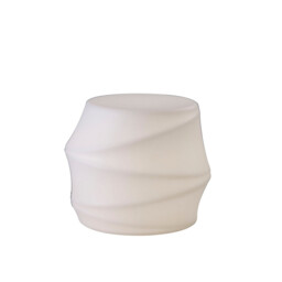Bambu Stool 1 Light E27 Outdoor IP65, Opal White