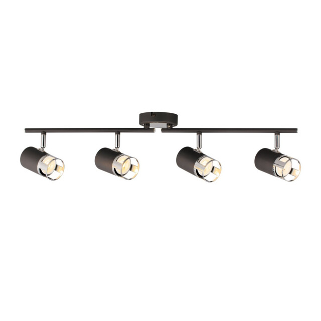 Phelps 4 Light Linear Bar SpotFitting GU10, Graphite, Polished Chrome - image 1