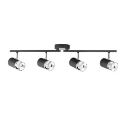 Phelps 4 Light Linear Bar SpotFitting GU10, Graphite, Polished Chrome - thumbnail 5