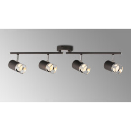 Phelps 4 Light Linear Bar SpotFitting GU10, Graphite, Polished Chrome - thumbnail 3