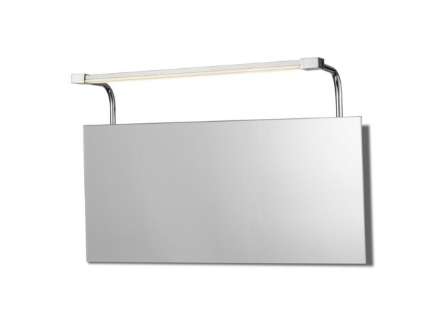 Sisley Wall Lamp 6W LED Chrome IP44 4000K, 420lm, Silver, Frosted Acrylic, Polished Chrome - image 1