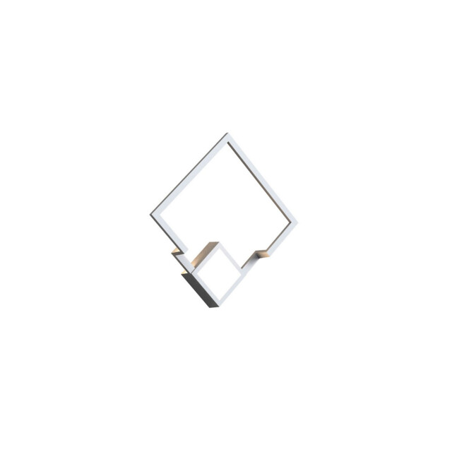 Boutique Square Wall Lamp, 18W LED, 3000K, 1150lm, White, 3yrs Warranty - image 1