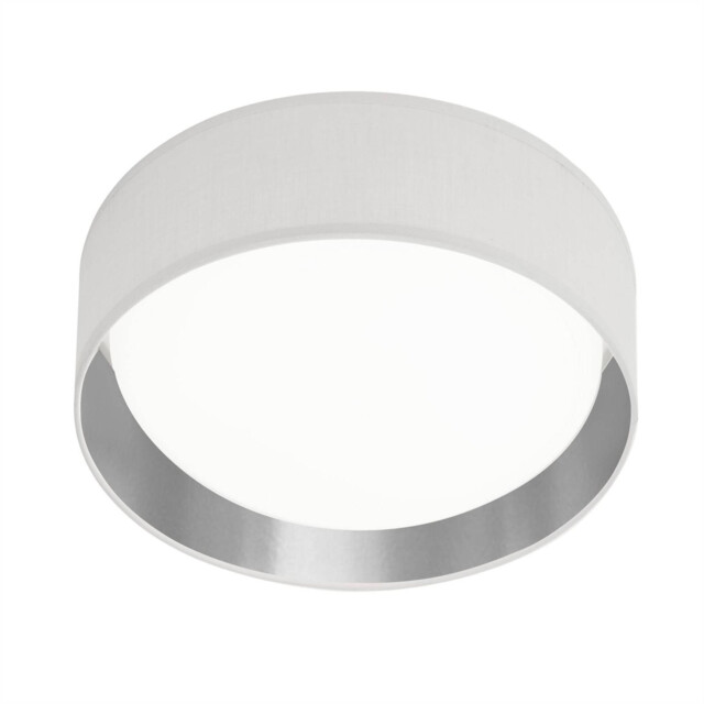 Gianna Integrated LED 1 Light Flush Ceiling Light White, Silver - image 1