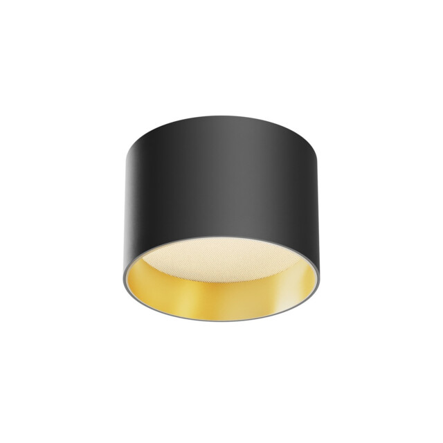 Vega Surface Mounted Downlight Black And Matte Gold 3000K 580lm - image 1