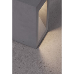Barco Outdoor Pedestal Light Grey Cement Glass LED 6W 450Lm 3000K IP65 - thumbnail 2