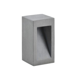 Barco Outdoor Pedestal Light Grey Cement Glass LED 6W 450Lm 3000K IP65 - thumbnail 1