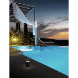 Tala Outdoor Pedestal Light Black Aluminium LED 12W 594Lm 3000K IP54 - thumbnail 2