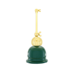 Nico Poster Light, Polished Brass, Racing Green Shade - thumbnail 3