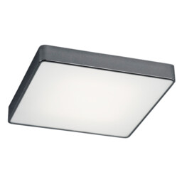 Ontario Flush Ceiling Light Dark-Grey Structure 25cm - thumbnail 1