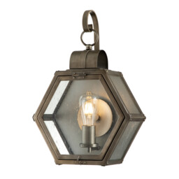 Quoizel Heath Outdoor Wall Lantern Burnished Bronze, IP44 - thumbnail 1