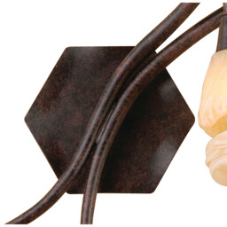 (0017 005) Gaudi Wall Lamp Right 2 Light G9, Brown/Black Oxide - thumbnail 3