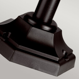 Kinsale 1 Light Outdoor Coastal Post Lantern Black IP44, E27 - thumbnail 5