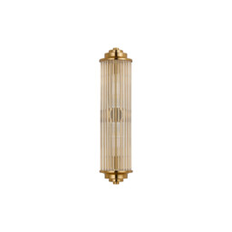 Fairport 2 Light Glass Rod Wall, G9, IP44, Gold/Clear Glass Rods - thumbnail 3