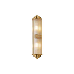 Fairport 2 Light Glass Rod Wall, G9, IP44, Gold/Clear Glass Rods - thumbnail 5