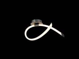 Armonia Wall Lamp Loop, Dimmable, 18W LED, 3000K, 1350lm, Titanium, Frosted Acrylic - thumbnail 3