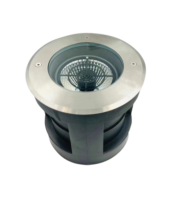 Zambelis 16cm Outdoor Recessed Ground Light Stainless Steel LED 3000K IP67 - image 1
