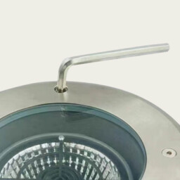 Zambelis 16cm Outdoor Recessed Ground Light Stainless Steel LED 3000K IP67 - thumbnail 2