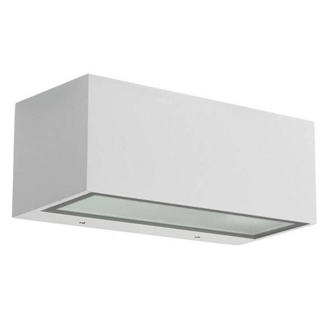 Nemesis Aluminium 1 Light Outdoor Wall Light White IP54, E27 - image 1