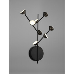 Adn 8 Light Wall Lamp, 24W LED, 3000K, 1600lm, Black, 3yrs Warranty - thumbnail 2