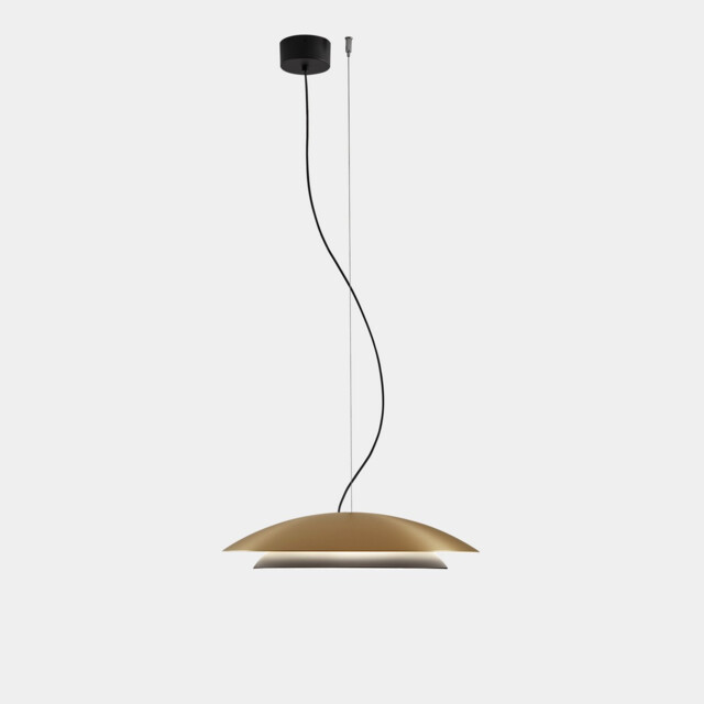 Noway Dome Pendant Ceiling Light Matte Gold LED 24.5W CCT 2700-3000-4000K Phase Cut Dimming - image 1