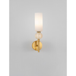 Filomena Candle Wall Lamp Opal, Glossy Brushed Gold LED G9 1x5W - thumbnail 5
