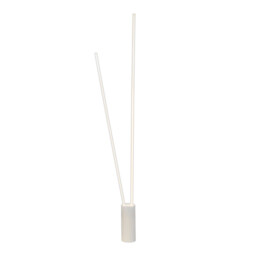 Vertical 2 Light Floor Lamp, 44W LED, 3000K, 2600lm, Dimmable, White, 3yrs Warranty