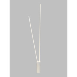 Vertical 2 Light Floor Lamp, 44W LED, 3000K, 2600lm, Dimmable, White, 3yrs Warranty - thumbnail 2