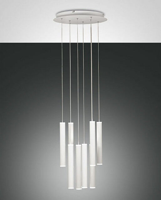 Prado LED Cluster Pendant Ceiling Light White Glass