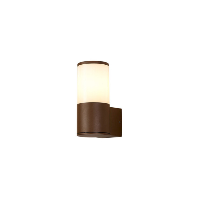 Kirkwood Outdoor Wall Lamp E27, IP54, Matt Brown, Opal - image 1