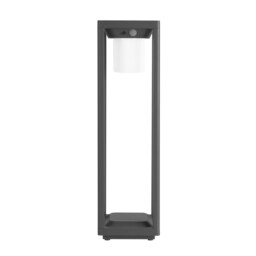 Bow LED Outdoor Bollard Urban grey, Opal, Warm-White 3000K, IP44 - thumbnail 5