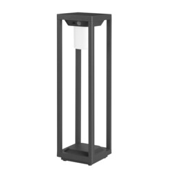 Bow LED Outdoor Bollard Urban grey, Opal, Warm-White 3000K, IP44 - thumbnail 1
