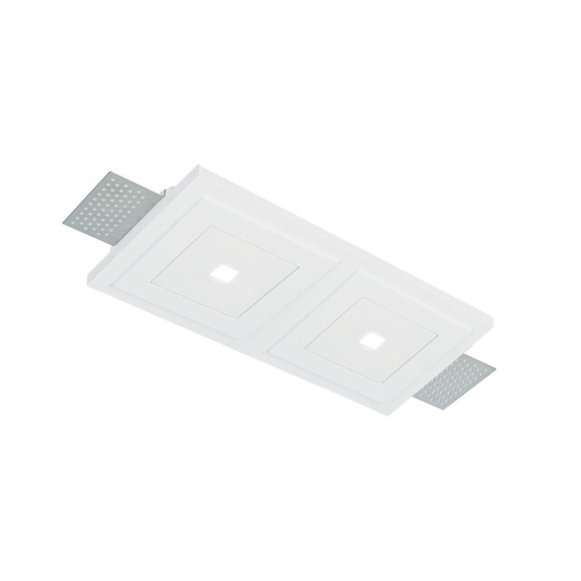 Zephyr Recessed Downlight White 2x LED 2400lm 3000K - image 1