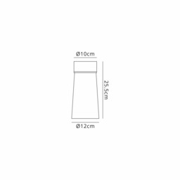 Freedom Ceiling Lamp E27, With Small Opal Cylindrical Cone Glass Teak, Opal, Matt Black - thumbnail 2